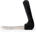 Gehoekt mes met vorkuiteinde